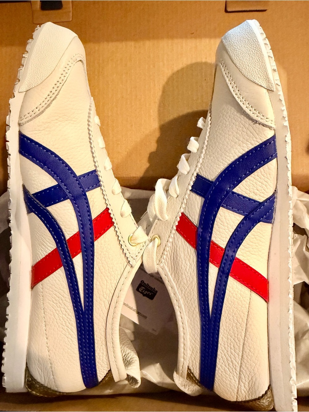 Onitsuka Tiger by Asics Mexico 66 - White, Blue, Red, & Gold - Picture 2 of 7
